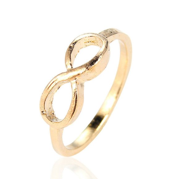 NWOT Dainty Gold Trinity Ring, sz 5.75 - Picture 3 of 7
